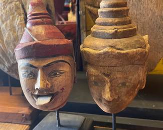 vintage puppet heads