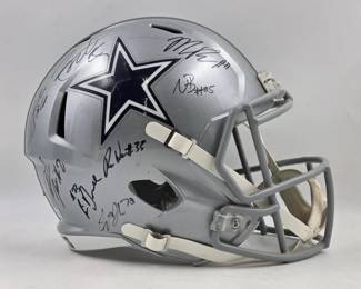 signed cowboys helmet