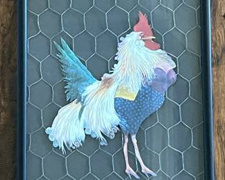 'The Dragster' Print with Chicken Wire Wall Art - Jeff MacNelly