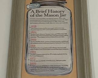 Ball Mason Jar Patent Print Wall Art