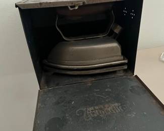 Vintage Sunbeam "The Iron of Irons" Electric Iron with Original Metal Case