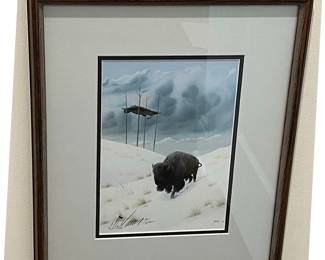 Buffalo Limited Edition Wall Art 301/2400 - Donald Vann