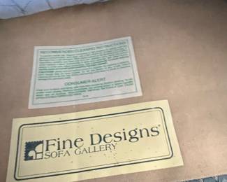 Fine Designs Sofa Gallery Armchair and Ottoman