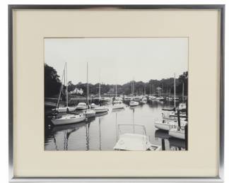 Harbor Scene Framed Photographic Wall Art