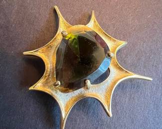 BSK Mid-Century Modern Starburst Brooch