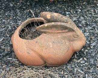 Terracotta Rabbit Planter