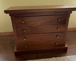 Mission Style Three-Drawer Jewelry Case