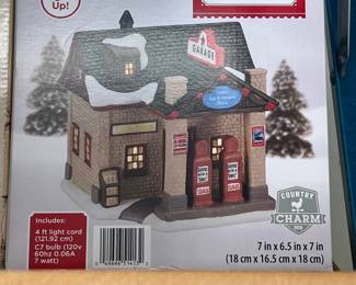 Holiday Time Country Charm Gas Station