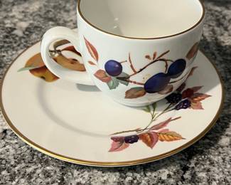 Royal Worcester Evesham Gold Teacup and Saucer