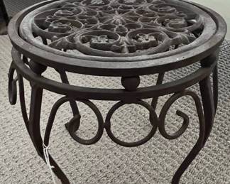 Cast Iron Plant Stand with Scrollwork