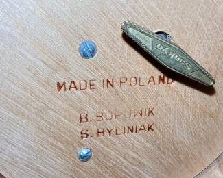 B. Borowik & S. Byliniak Polish Hand Carved Wooden Music Box