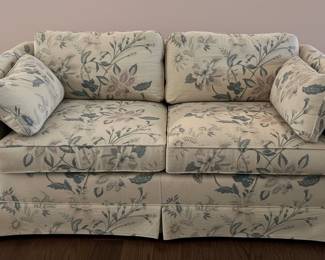 Henredon Floral Upholstered Sofa and Loveseat
