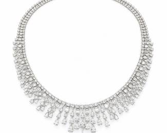Lot 8330 Diamond Chandelier NecklaceGIA Certified