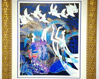Lot 120 Ting Shao Kuang Serigraph  Peace and Friendship