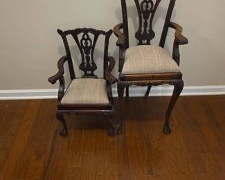 Chippendalestyle Reproduction Childs Chair High Chair