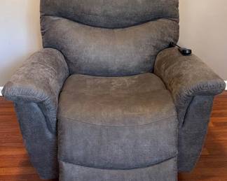 LaZBoy James Power Recliner, featuring plush, pillowtop arms and a tall, casual split