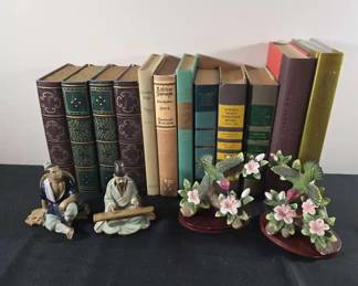 Decorative Books Boxes Plus Porcelain Figurines