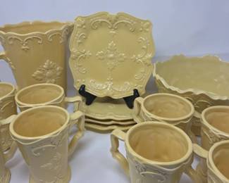 Fancy Scroll Antique Yellow by Sweet Olive Designs