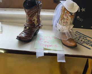 Cowboy Wedding Cake Toppers
