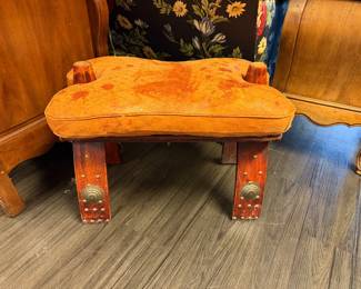 Vintage Egyptian Camel saddle stool