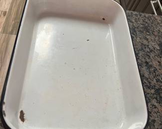 Metal Dish Pan Vintage