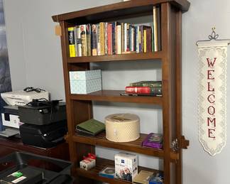 Bookcase, printers