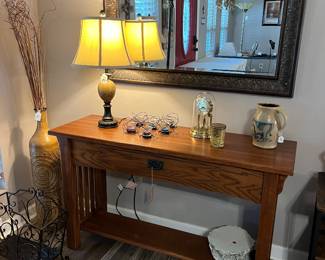 Mission Style Console Table