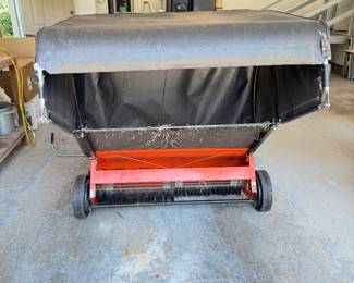 Lawn tracker leaf catcher