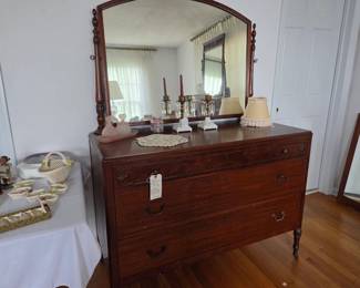 Victorian dresser & mirror