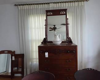 Victorian dresser & mirror