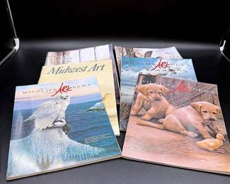 Vintage Magazines Featuring 1979 South Carolina Wildlife, 1980’s Wildlife Art News And Midwest Art