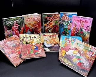 Vintage Children’s Puppet Storybooks Board Books By Grosset & Dunlap