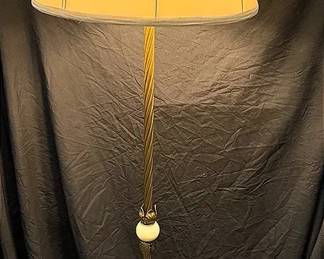 Uranium Glass Floor Lamp