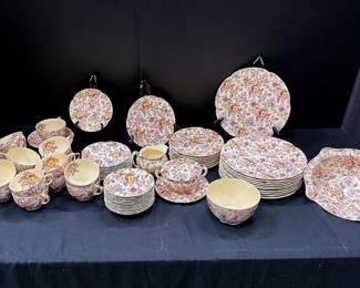 A Collection Of Johnson Bros. “Chintz” Dishes