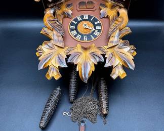 Vintage German Wooden Cuckoo Clock