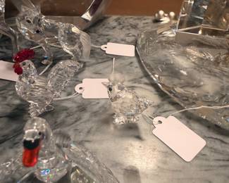 Swan with babies - Swarovski Crystal