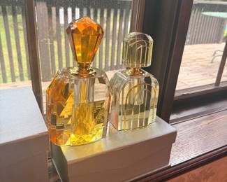 Large Crystal Perfume Bottle