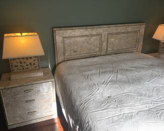 Maitland-Smith 5 piece Marble/Brass Bedroom Set
