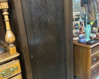 One door antique armoire 
