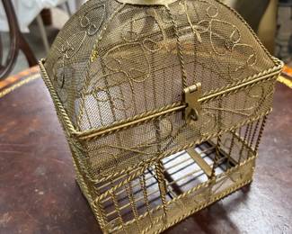 Brass birdcage 
