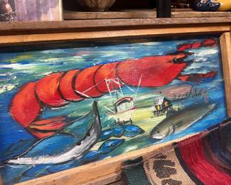 Louisiana symbols art on board