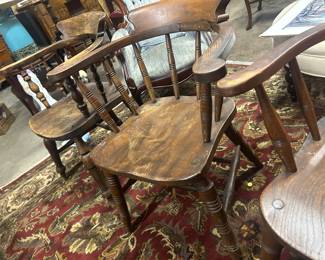 Set 4 yew captain chairs