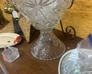 1860s punch set with glasses