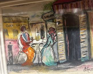 Listed French artist J.Lampe