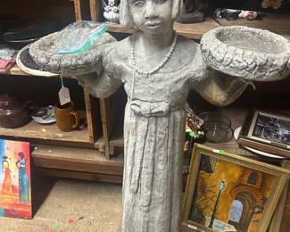 Heavy large cement outdoor figure