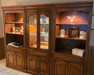 HAMMARY BOOKSHELVES & DISPLAY CABINET GROUPING