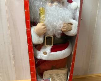 Illuminated Standing Santa Figure ($30)