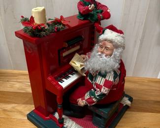 Santa at Piano Musical Figure ($15)