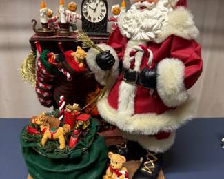 Standing Santa Figure with Mantel ($25)