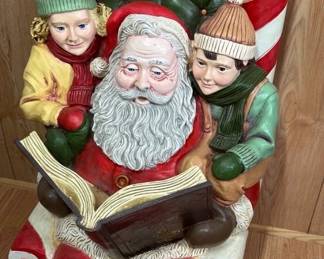 Santa on Candy-Stripe Throne ($145)